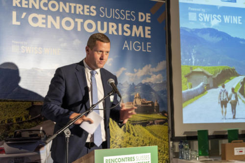 Gregory Devaud, syndic d'Aigle, ouvre le Prix suisse de l'oenotourisme 2021